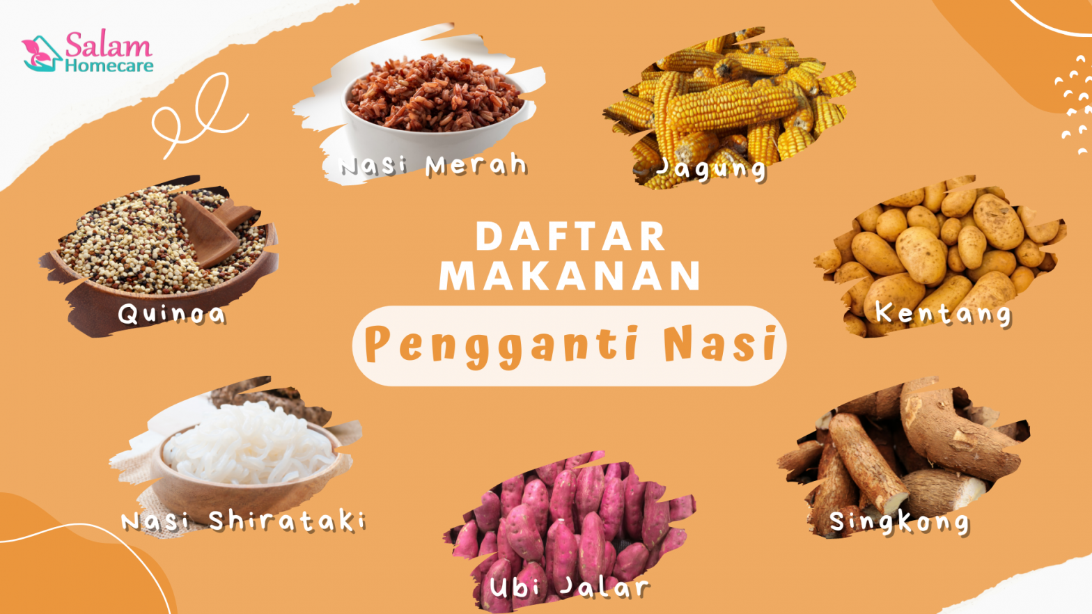 7 Makanan Diet Pengganti Nasi Putih - Salam Homecare